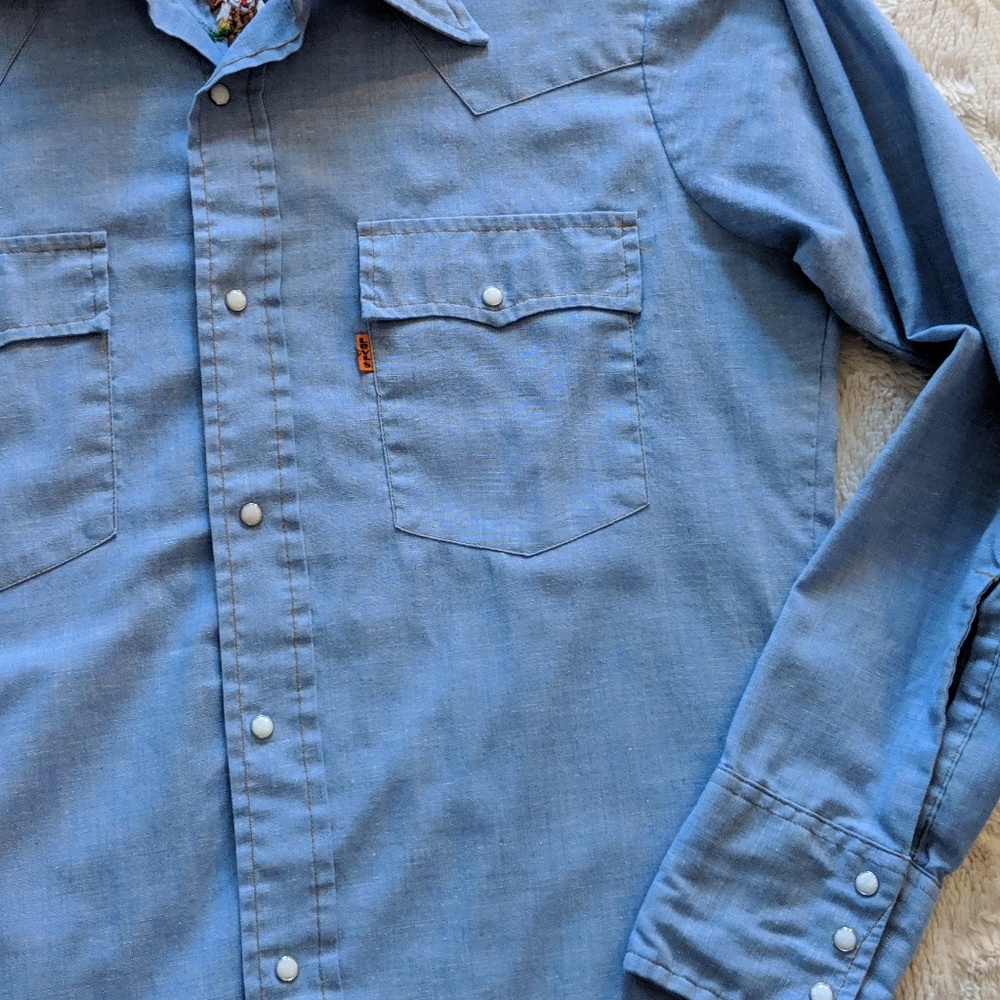 Vintage levis button up. Embroidered. Bicentennial - Picture 6 of 6
